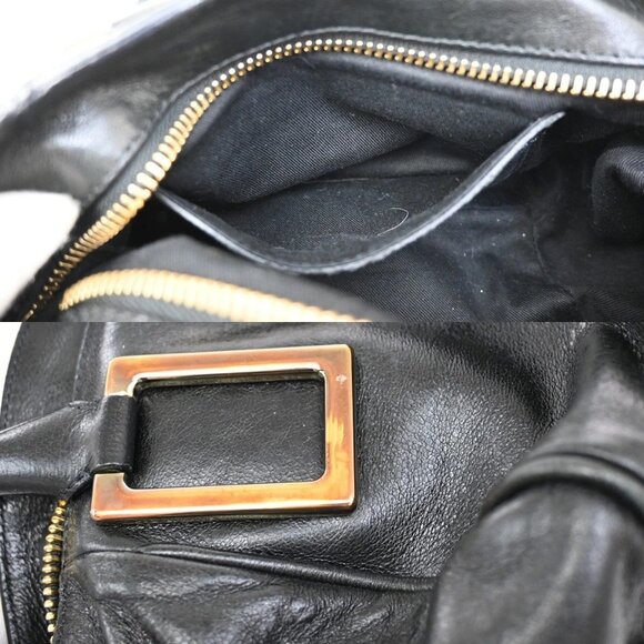 CHLOE Logo Ethel 2Way Mini Shoulder Hand Bag Leather Black GHW - Picture 12 of 16